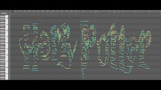 Harry Potter music spelling out Harry Potter - MIDI Art