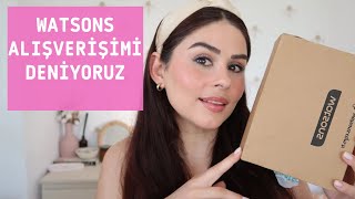 Watsons alışverişimi deniyoruz : Yeni ürünlerle makyaj \u0026 sohbet