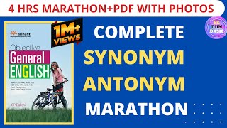 Complete Synonyms and Antonyms Class(PDF in description)