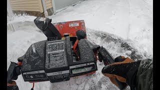 Snowblowing the driveway Episode 1