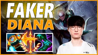 ⚡FAKER DIANA JUNGLE GAMEPLAY⚡SEASON 12 LEAGUE OF LEGENDS