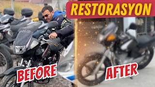 Polis Çıkması yeni motosikletimi Restore ettim | Yamaha Ybr 125 | Kolaçan