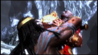 God of War 3 - Kratos beats the shit out Poseidon