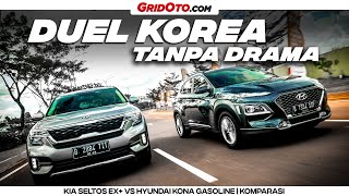 Kia Seltos VS Hyundai Kona bensin. Kona facelift menantang Seltos I Komparasi  I GridOto