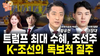 [1월24일 일타경제] 조선주, 트럼프에 흥했지만, 최대 우려도 트럼프다? / 내일장 골든타임!