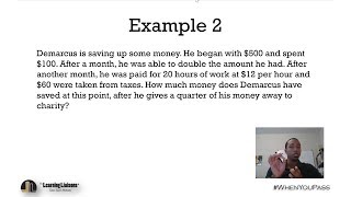 General Knowledge Test - Math Bootcamp - Competency 1 - Skill 2 - Example 2