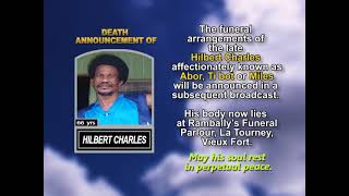 Hilbert Charles ~ Short Obituary
