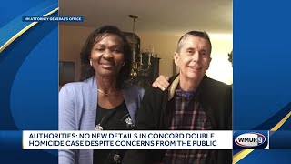 Authorities: No new details in Concord double homicide case despite concerns from the public