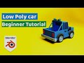 Blender Low Poly Car modeling  | Beginner Tutorial