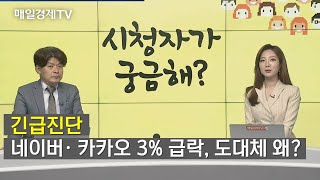 [긴급진단] 네이버ㆍ카카오 3% 급락, 도대체 왜?  / 시청자가 궁금해 / 매일경제TV