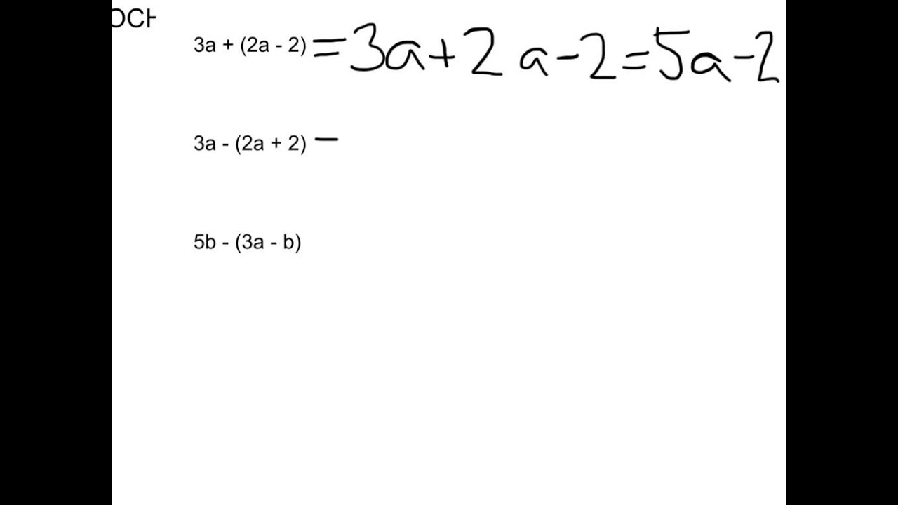 1.5 Prio 9 Algebraiska Uttryck, Förenkla Uttryck Med Parenteser. - YouTube