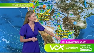 08 November 2024| Vox Weather Forecast powered by Stage Zero