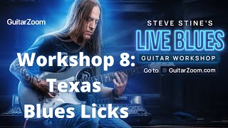 Steve Stine Live Blues Guitar Workshop #8: Texas Blues Licks and Soloing