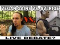 VEGAN GAINS VS. SV3RIGE LIVE DEBATE | Angry Vegans Confront Vegan Bros.