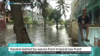 Cuba's Havana floods after large waves hit the city