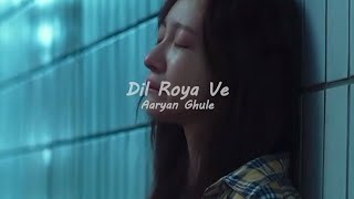 Aaryan Ghule \u0026 Manasi | Dil Roya Ve | Official Music Video