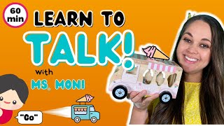 Learn To Talk | First Words & Sentences | Baby Learning, Speech, Songs & Sign Language With Ms Moni