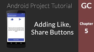 Android Tutorial 5 : Adding Like, Share Buttons