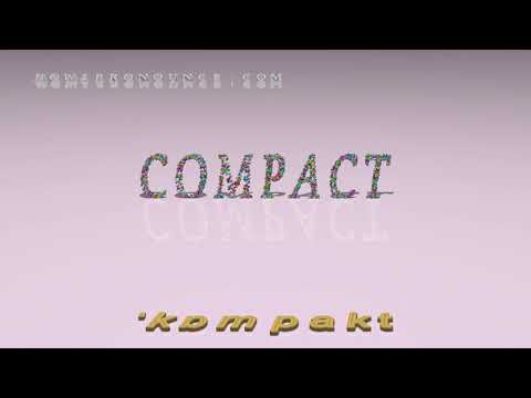 How do you use compact in a sentence?