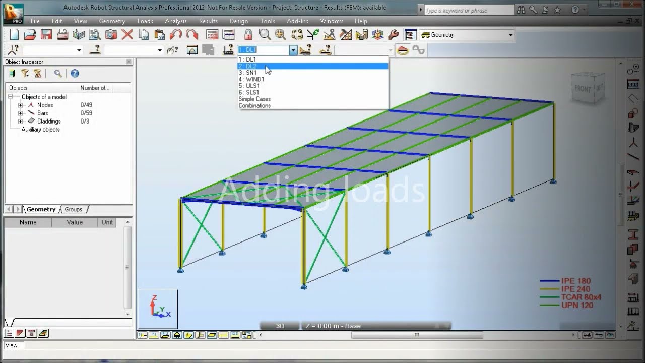 Autodesk Robot Structural Analysis Steel Design Youtube