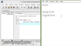 13. C Programming Tutorials in Urdu - Errors - Urdu Tutorials