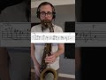 One More Altered Line Coming At You..... #jazz #sax #learning