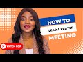How to Effectively lead A prayer Meeting.