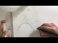 Parabola by Tangent method or Triangle method || engineering curves || gtu