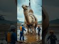 this camel gets stuck in dung saves the rescue team facts animalfacts shortvideo camel resue