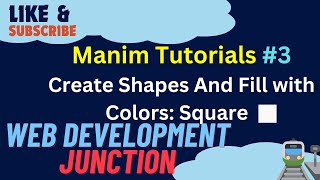 Manim Tutorial #3: Drawing and Animating Squares with Python Code | Learn Animation Basics!
