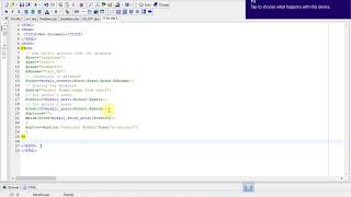 php select option value from database