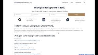 Michigan Public Records (Search Criminal, Divorce, Marriage, & Others Online).