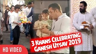 Shahrukh, Salman, Aamir Celebrating Ganesh Utsav 2019 | Viralbollywood