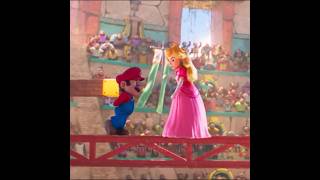 Mario became distracted in the middle of the battle with Peach due to her beauty 💘 #supermariobros