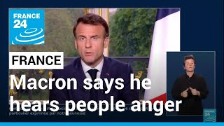 Macron says he hears people anger but pension law was needed • FRANCE 24 English