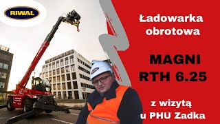 Riwal  - Ładowarka obrotowa Magni RTH 6.25 w działaniu - PHU Zadka