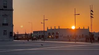 Beautiful Sunrise in Lisbon, Portugal 🇵🇹- Morning Walking Tour - March 2022 - 4K HD