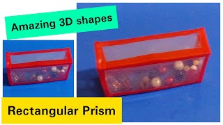 How to make Maths 3D shapes Rectangular Prism || How to make a 3D rectangular Prism || 3D shapes