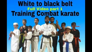 White  to Black Belt Training Combat Shotokan karate Tutorial for beginners #fullvideo part 1