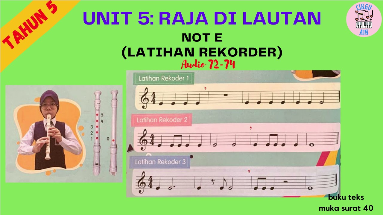 Not Muzik Tahun 5 : Muzik Tahun 5 Notasi Muzik Nama Dan Jenis Not ...