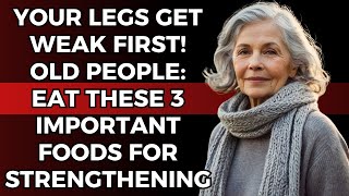 Your Legs Weaken First! Seniors: Consume These 3 Important Foods to Strengthen Them