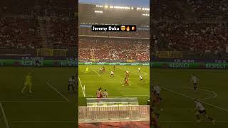 Jeremy Doku, player of the match🔥🤯🇧🇪 #football #diablesrouges #redreporter #jeremydoku #skills