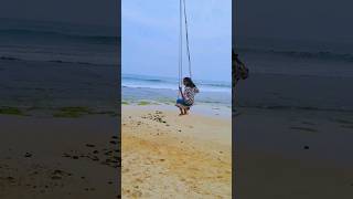 Beach swinging at Ahanagama beach | southern coastal area of sri lanka | ceylon travel girl vlog