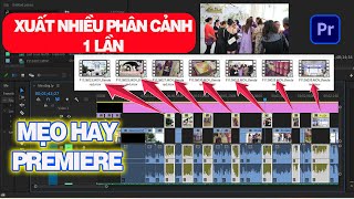 cách xuất nhiều đoạn video trên timeline cùng lúc | xuất nhiều phân cảnh cùng lúc trên premiere