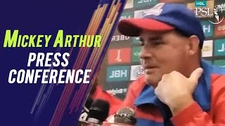 HBL PSL 2018 | Mickey Arthur Post Match Press Conference | Quetta Gladiators vs  Karachi Kings
