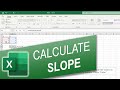 How to Calculate Slope in Excel