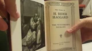 Collection of H Rider Haggard books. Rare and Vintage