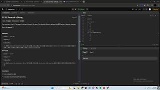 3110 LeetCode Score of a String (Python)