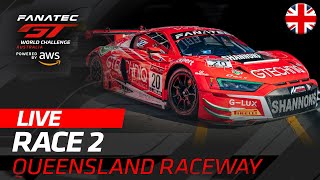 LIVE | Race 2 | Queensland | Fanatec GT World Challenge Australia Powered by Aws 2022