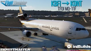 HUGE MD-11 Update From TFDi! | ✈️KBFI → KONT✈️